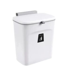 7/9L Wall Mounted Trash Can Household Galley Waste Bin Hanging Bathroom Trash Can With Lid Food Garbage Bin Kitchen Accessories